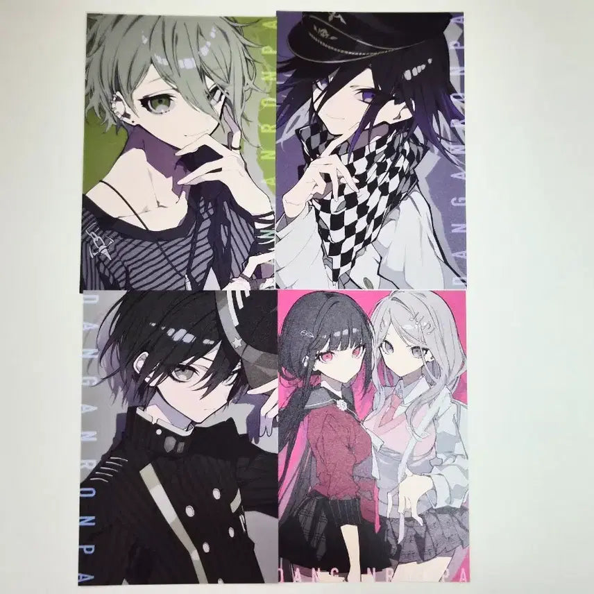 [BUNJANG] Danganronpa V3 Keito Mochizuki Postcard Set (4 pcs) / (4장세트)뉴 단간론파 V3 모치즈키 케이 엽서