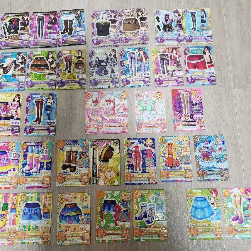[BUNJANG] Aikatsu! Classic Card Bundle Set (Approx. 130 Cards) / 약130장 일괄 택포) 아이엠스타 카드 고전