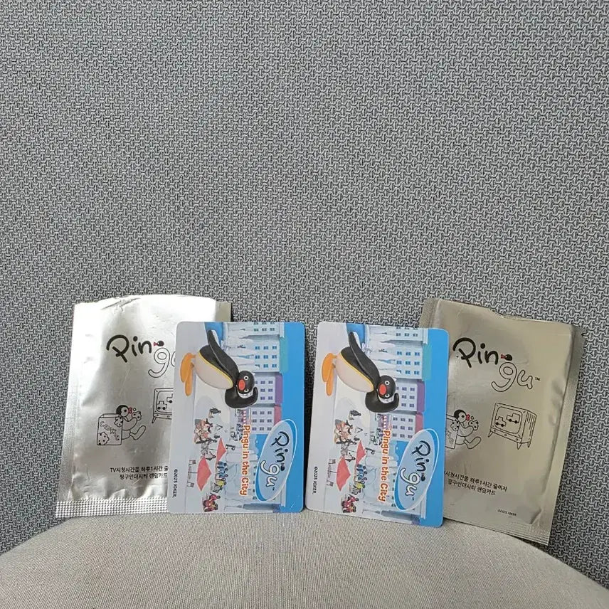 [BUNJANG] Pingu in the City Cards (Set of 2) / 펭귄 핑구 인더시티 카드 2종
