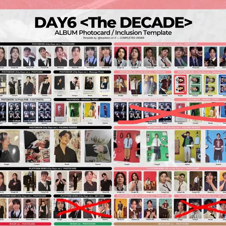 [BUNJANG] Day6 Decade Album Full Bundle Set / 데이식스 데케이드 앨범 구성품 전체 일괄