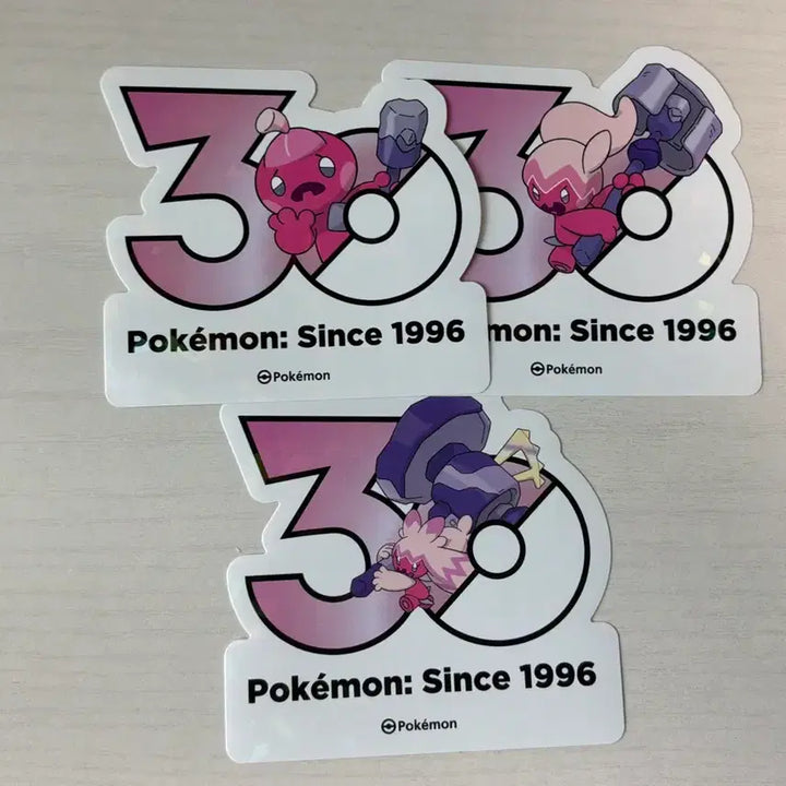 [BUNJANG] Pokemon 30th Anniversary Special Sticker Set (3 Types) / 포켓몬 30주년 기념 스티커 3종