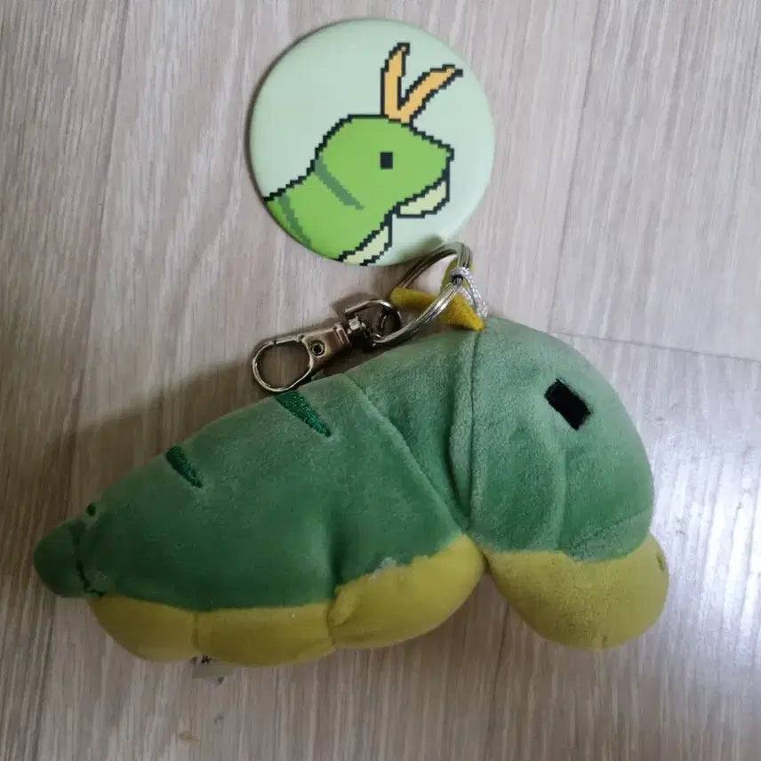 [BUNJANG] Budurami Plush Keychain &amp; Badge Set / 부드라미 화났어요 인형 키링 뱃지