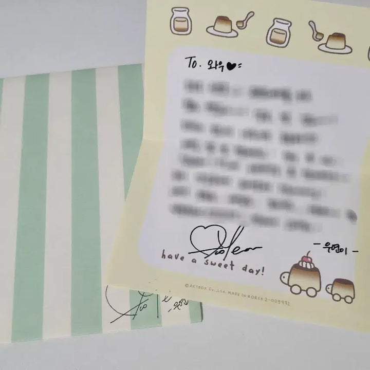 [BUNJANG] Woo!Ah! Wooyeon Autographed Letter / 우아 우연 친필 편지 wooah wooyeon
