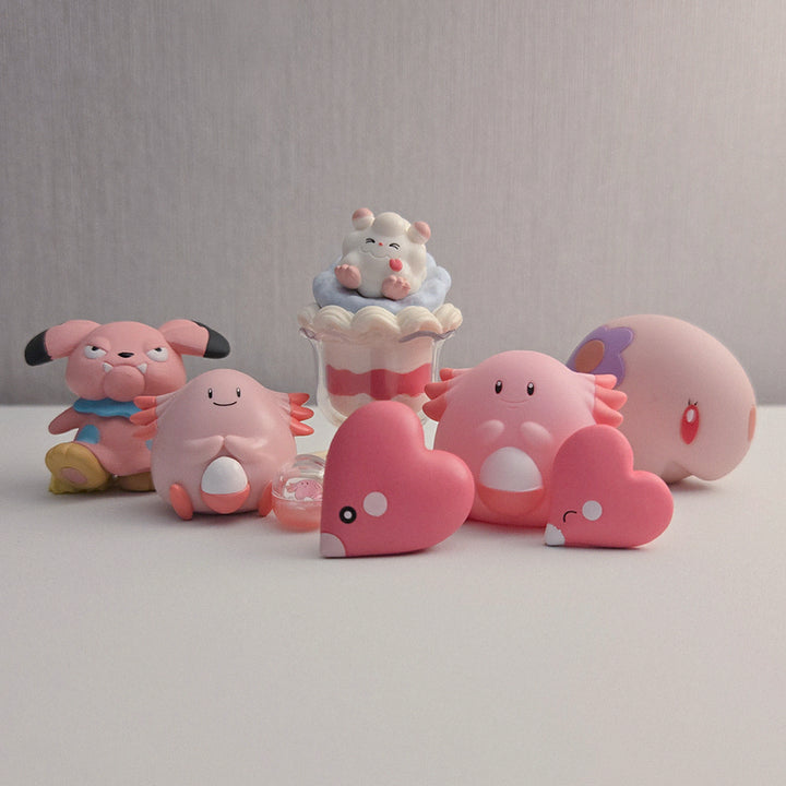 [BUNJANG] Pink Pokemon Gachapon Figure Set (8 Types) / 핑크색 포켓몬 가챠 피규어 굿즈 8종