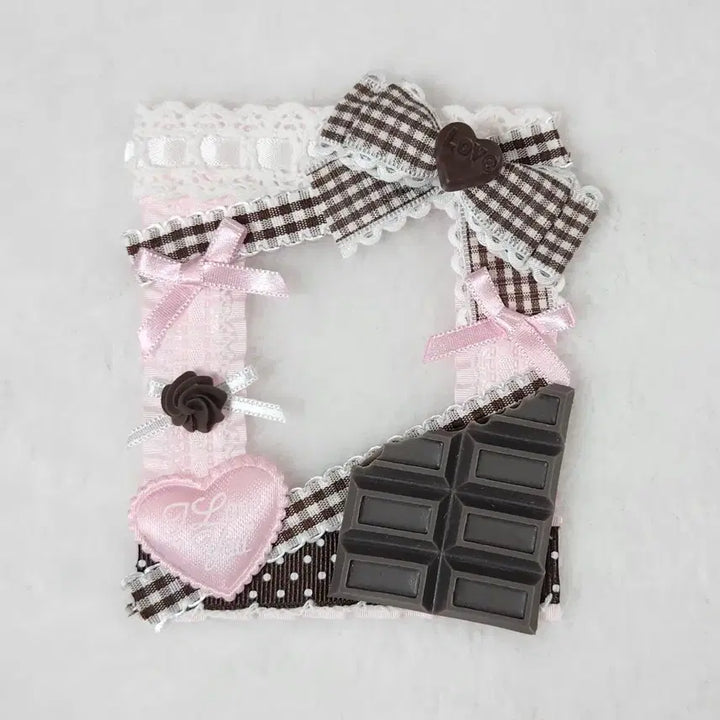 [BUNJANG] Choco Patissier Lace Top Loader Holder / 초코 파티쉐 레이스탑꾸 포카홀더 탑로더 데코덴탑꾸