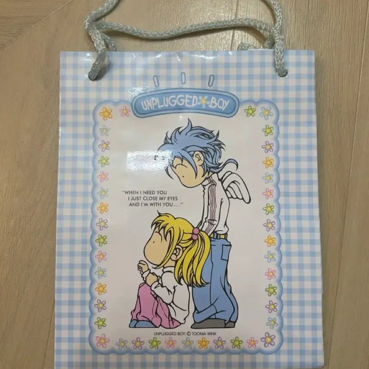 [BUNJANG] Vintage Unplugged Shopping Bag / 고전문구 언플러그드 쇼핑백