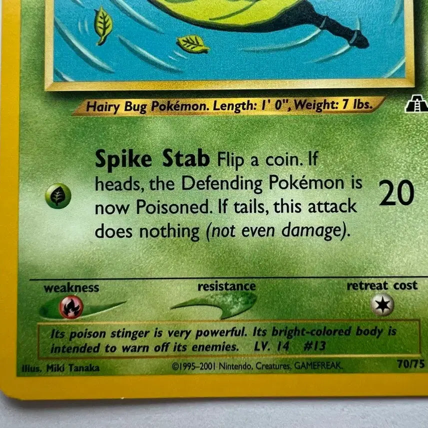 [BUNJANG] Pokemon 2000-1 Early Kakuna Beedrill Card - North American English Edition / 희소 포켓몬 포켓몬스터 2000-1 초기 딱충이 뿔충이 카드 북미 영문판
