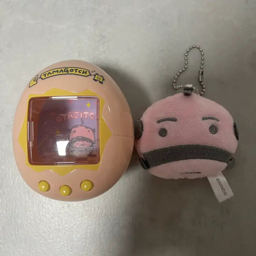 [BUNJANG] Tamagotchi Case Plush Gacha Oyajitchi Set / 다마고치 케이스 인형 가챠 오야지치 세트