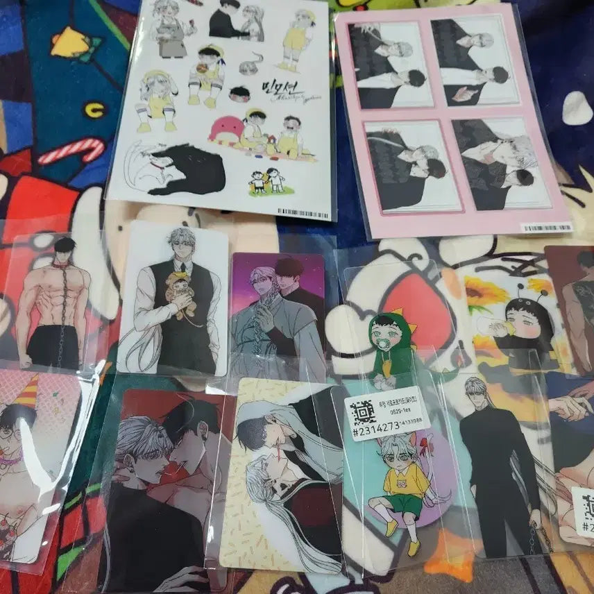 [BUNJANG] Minmotion Acrylic Photocard &amp; Sticker Bundle Set / 민모션 재인 태윤 재윤 아크릴 포토카드 12종 스티커 2매 일괄