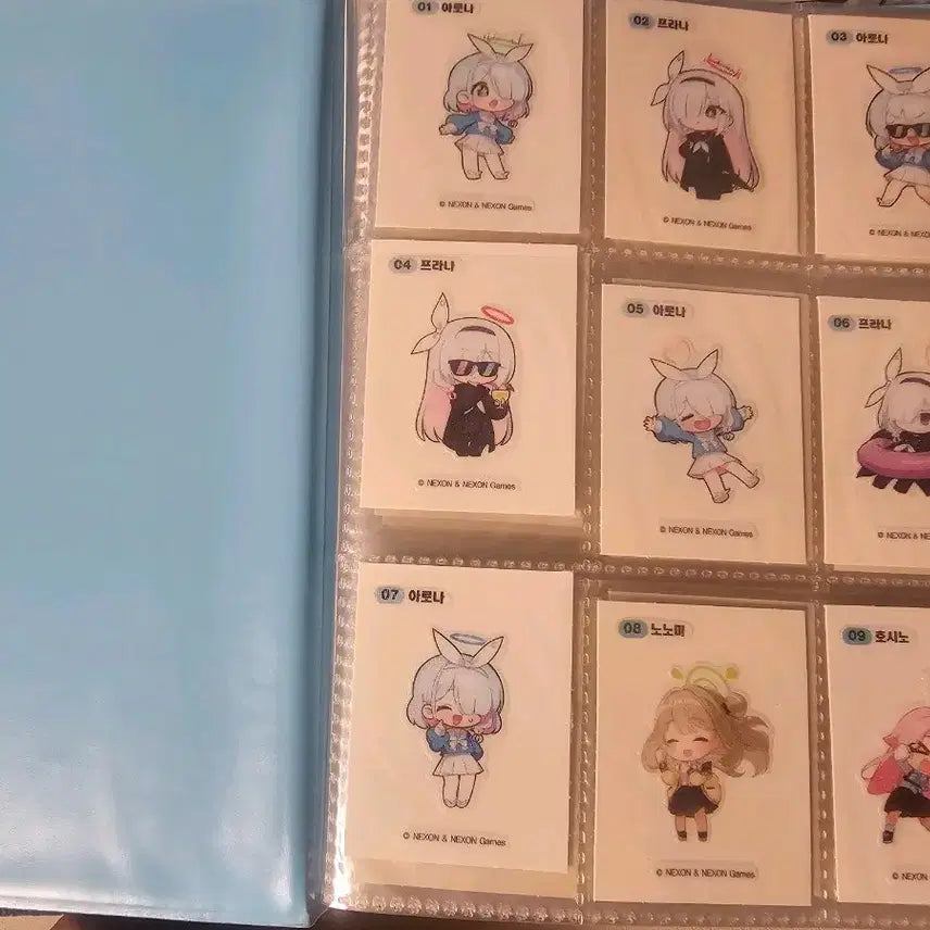 [BUNJANG] Blue Archive GS Collaboration 1st All Collection Mini Sticker + Collector Book + Bonus / 블루아카이브 gs콜라보 1차 올컬렉 띠부씰 + 콜렉터북 + 서비스