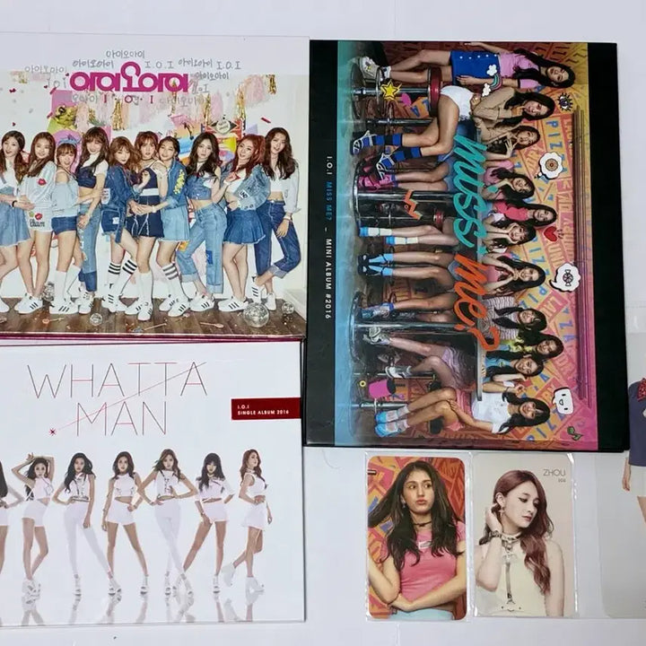 [BUNJANG] IOI Chrysalis, Miss Me?, Whatta Man Albums Bundle Set w/ Photocards / 아이오아이 개봉 앨범+포카 일괄 판매