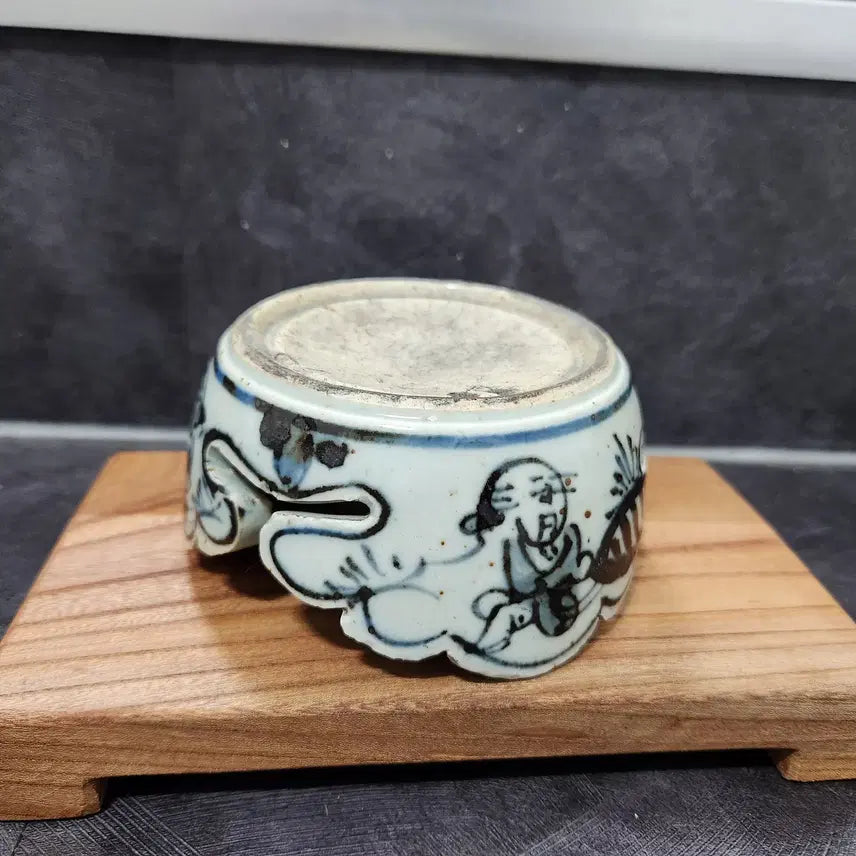 [BUNJANG] Ming Dynasty Chinese Porcelain Inkstone / 중국도자기 명말 먹청화 도자기 벼루 옥당가기