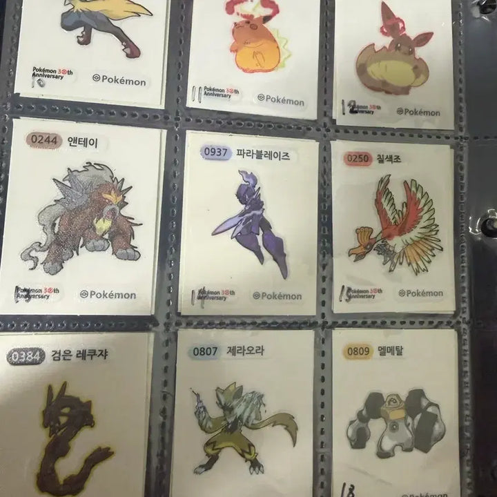 [BUNJANG] Pokemon Stickers + Sticker Album / 포켓몬 띠부씰 +띠부씰 도감