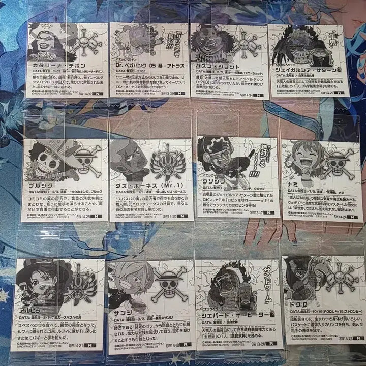 [BUNJANG] One Piece Wafer Seal 12 Types Bundle Set / 원피스 웨하스 씰 12종 일괄 판매
