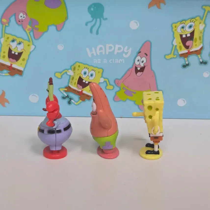 [BUNJANG] Vintage SpongeBob Mini Figure Bundle Set / 빈티지 스폰지밥 미니 피규어 세트(일괄)
