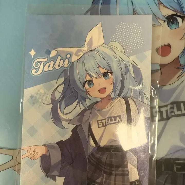 [BUNJANG] Stellive Riko, Tabi Clear File + Tabi Postcard Set / 스텔라이브 리코, 타비 클리어 파일 + 타비 엽서