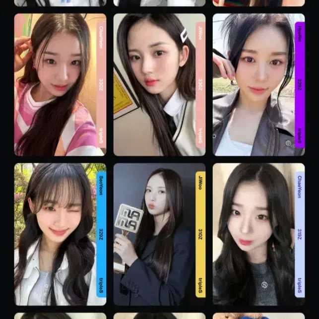 [BUNJANG] TripleS Seoyeon Hyerin Jiwoo Chaeyeon DCO Photocard Bundle Set / 트리플에스 서연 혜린 지우 채연 DCO 양도