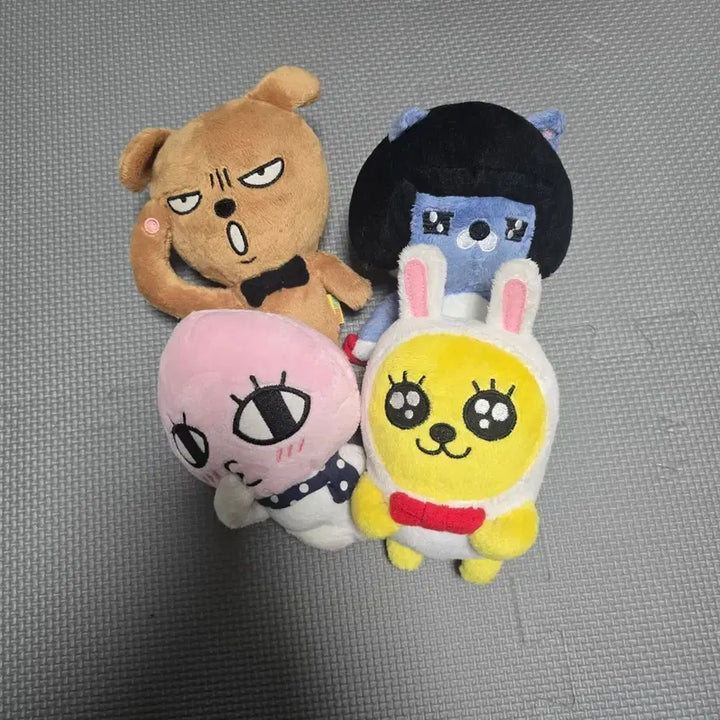 [BUNJANG] Kakao Friends Burger King Collaboration Dolls Bundle Set (Frodo/Neo/Apeach/Muzi) / 카카오프렌즈 버거킹 콜라보 인형 일괄 (프로도/네오/어피치/무지)