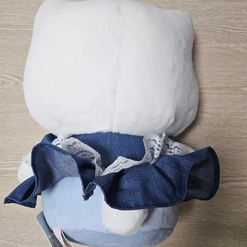 [BUNJANG] Hello Kitty Denim Skirt Dress Medium Plush Doll / 헬로키티 데님 청치마 원피스 중형 인형