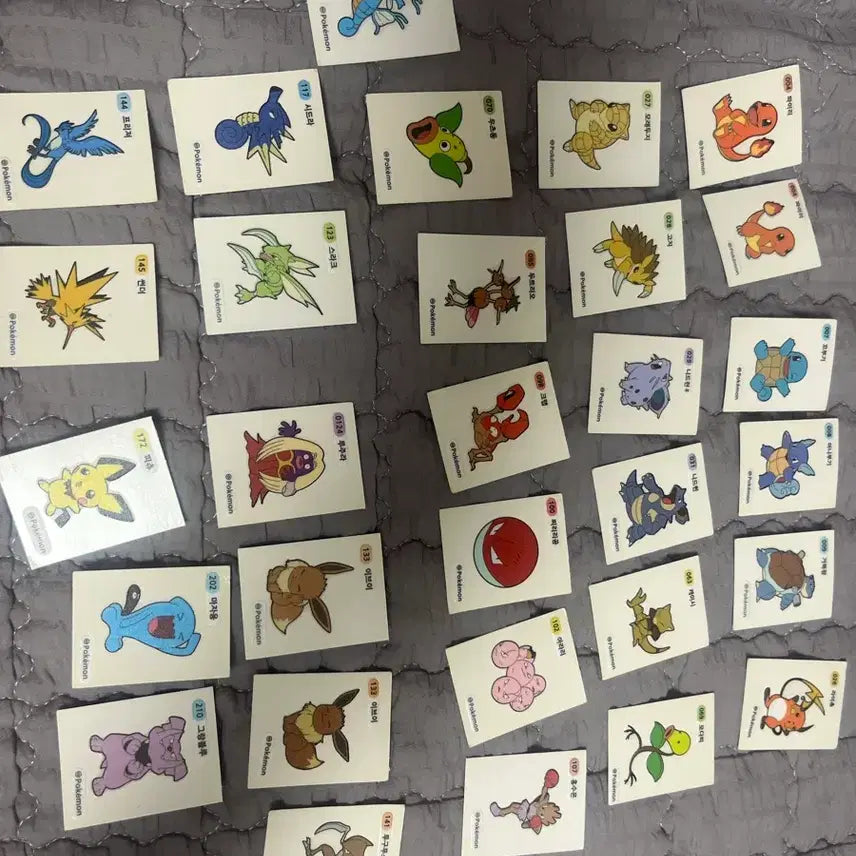 [BUNJANG] Pokemon Gen 1-2 31 Sticker Bundle / 포켓몬 1-2세대 띠부씰 31장 일괄