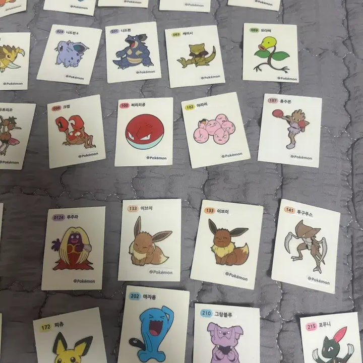 [BUNJANG] Pokemon Gen 1-2 31 Sticker Bundle / 포켓몬 1-2세대 띠부씰 31장 일괄
