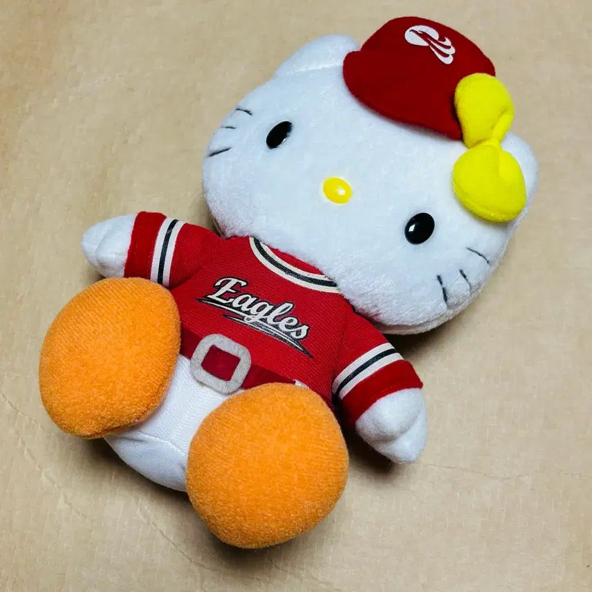 [BUNJANG] Hanwha Eagles Baseball Kitty Doll / 한화이글즈 야구키티인형