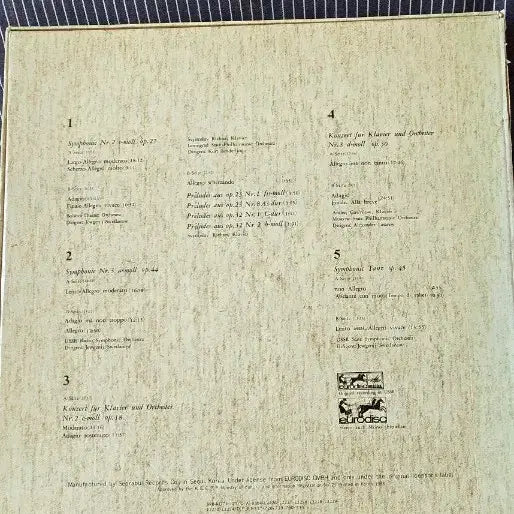 [BUNJANG] Rachmaninoff 5th Symphony &amp; Piano Concerto LP / 라흐마니노프 LP5집 판매합니다.
