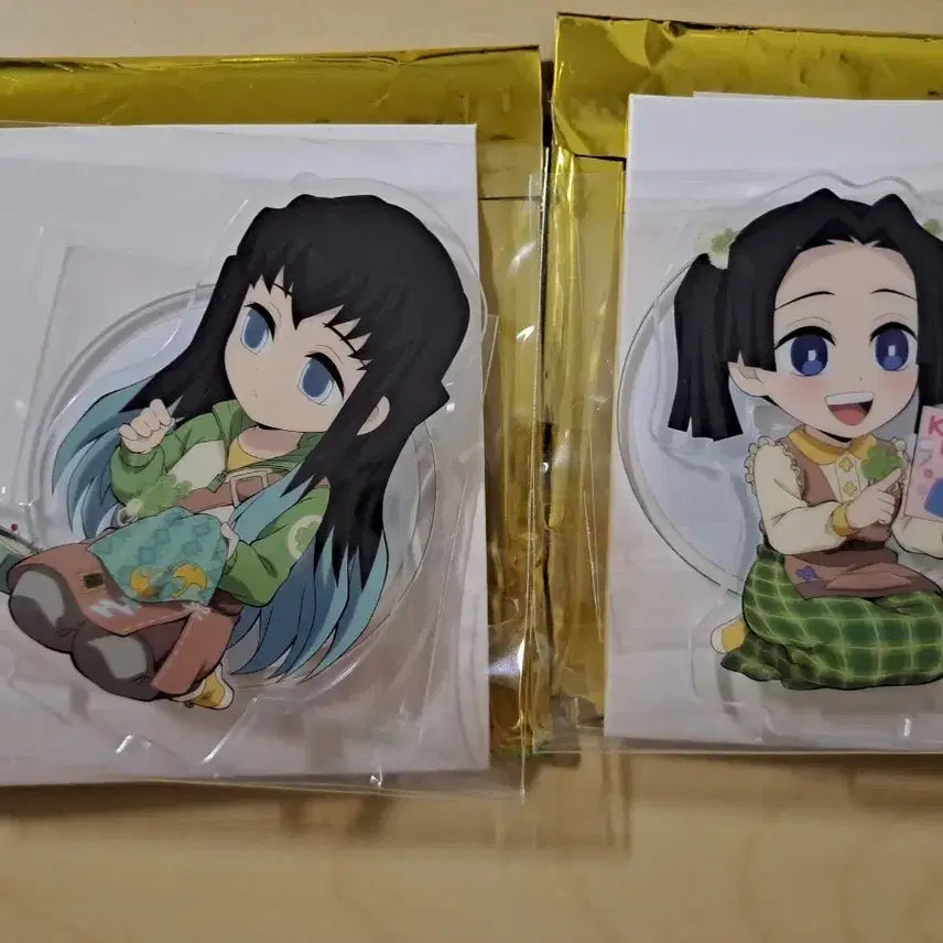 [BUNJANG] Demon Slayer Muichiro &amp; Aoi Handmade Craft Acrylic Stand Bundle / 귀멸의칼날 핸드메이드 크래프트 아크릴 무이치로 아오이 일괄 판매합니다.