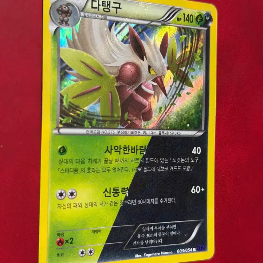 [BUNJANG] Pokemon Vintage Card Shiny Yanma (Holo) XY / 포켓몬 고전 카드 다탱구 이로치(홀로) XY