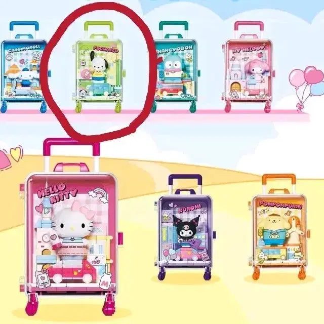 [BUNJANG] Sanrio Pochacco Building Block Keychain (Sealed) / [미개봉] 산리오 랜덤 피규어 > 포차코 조립 블록 키링