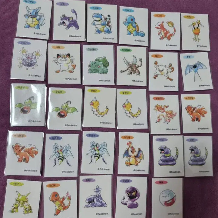 [BUNJANG] Pokemon Artwork Special Ttibu Seal Collection / 포켓몬 30주년 띠부씰 교환 또는 판매