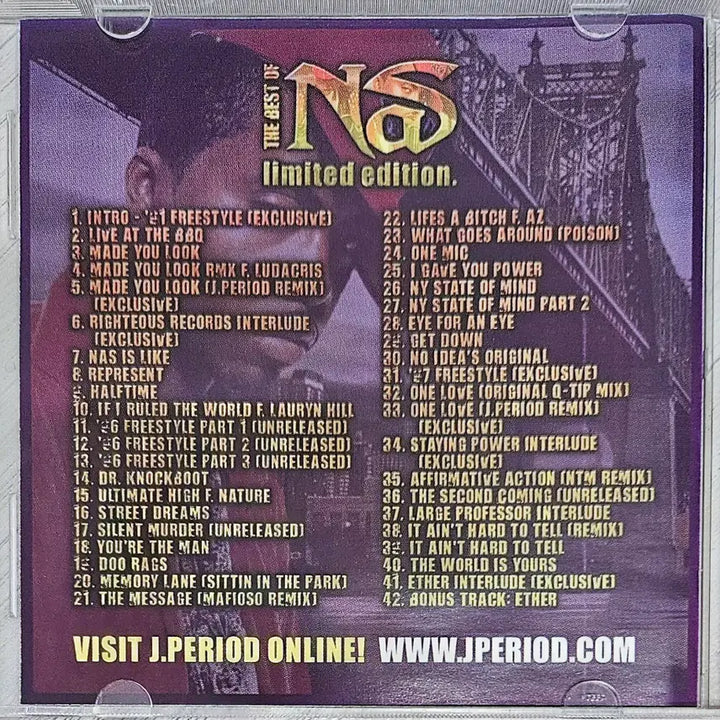 [BUNJANG] Nas - The Best of... Mixed by J. Period CD / Nas - The Best of... Mixed by J. Period