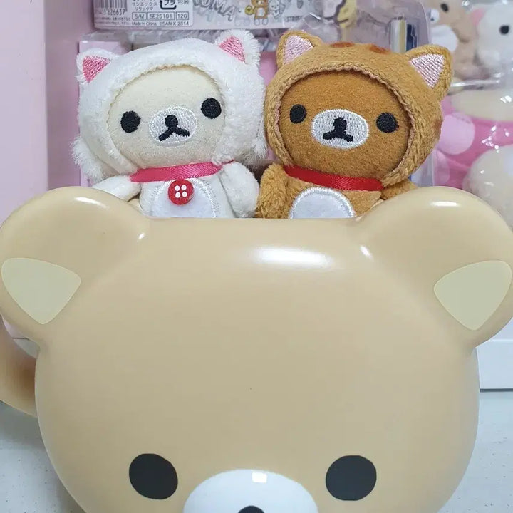 [BUNJANG] San-X Rilakkuma Nekko Korilakkuma Tenori Plush 8cm / 레어) 고전 코리락쿠마 리락쿠마 고양이 네코 테노리 8cm