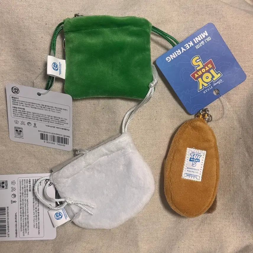 [BUNJANG] Toy Story Bundle: Mini Pouch &amp; Slinky Mini Keyring / (미사용 일괄)토이스토리 미니 조리개 파우치+미니 슬리퍼 키링 포키