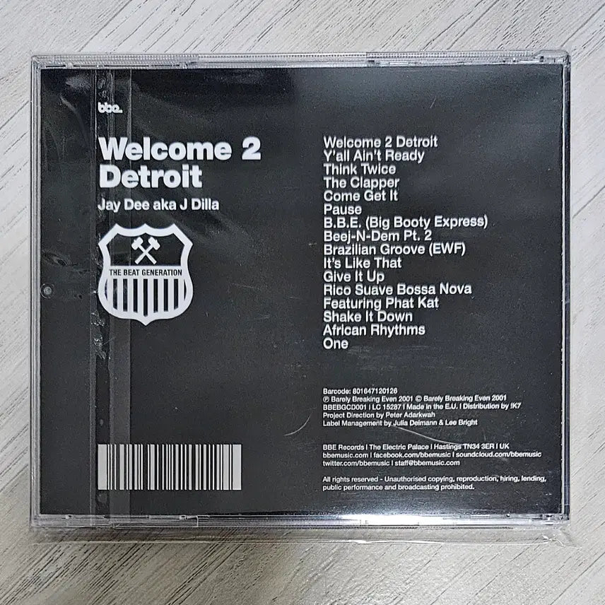[BUNJANG] J Dilla Welcome 2 Detroit Jewel Case CD / J Dilla - Welcome 2 Detroit 쥬얼 케이스 CD