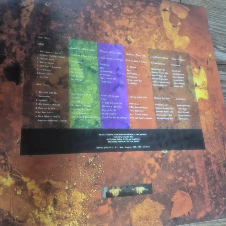 [BUNJANG] Ennio Morricone Film Music 1966-1987 2LP Vinyl / 앤리오모리꼬네 2lp
