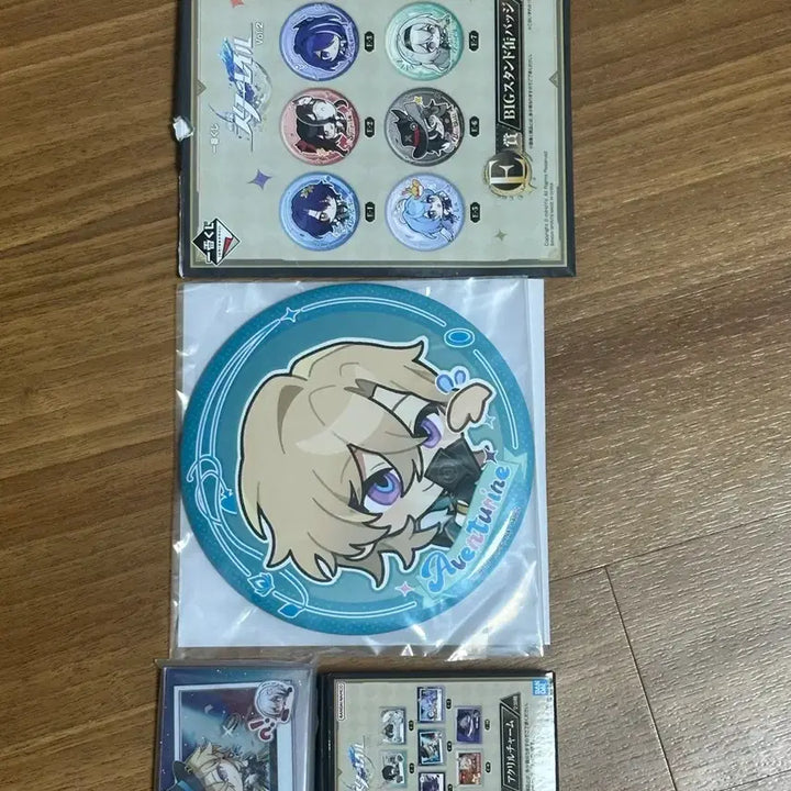 [BUNJANG] Genshin Impact Honkai Star Rail Aventurine Ichiban Kuji E, F Prize Acrylic Keychain &amp; Large Can Badge Bundle Set / (미개봉 일괄) 제일복권 이치방쿠지  붕괴 스타레일 어벤츄린 E, F상