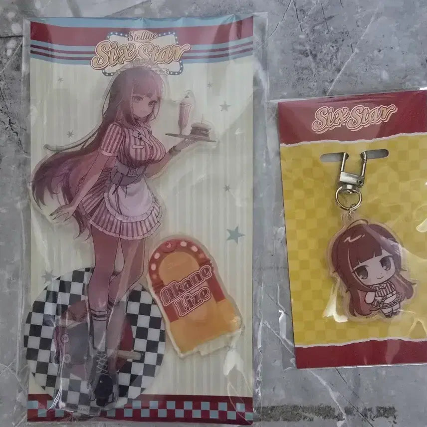 [BUNJANG] Stellive Six Stars Acrylic Stand Keyring Set / 스텔라이브 식스 스타 팝업 아크릴 스탠드 키링 세트