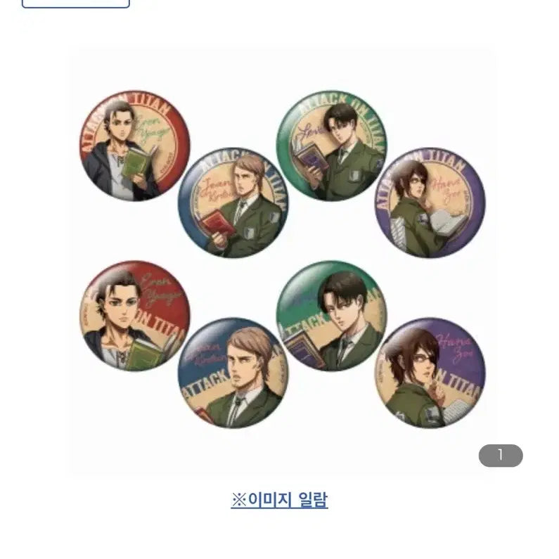 [BUNJANG] Attack on Titan Levi Can Badge / 진격의 거인 리바이 캔뱃지