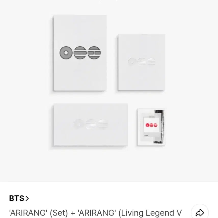[BUNJANG] BTS Arirang Album Set (4 Versions) / 방탄 BTS 아리랑 앨범 4종 세트 ARIRANG