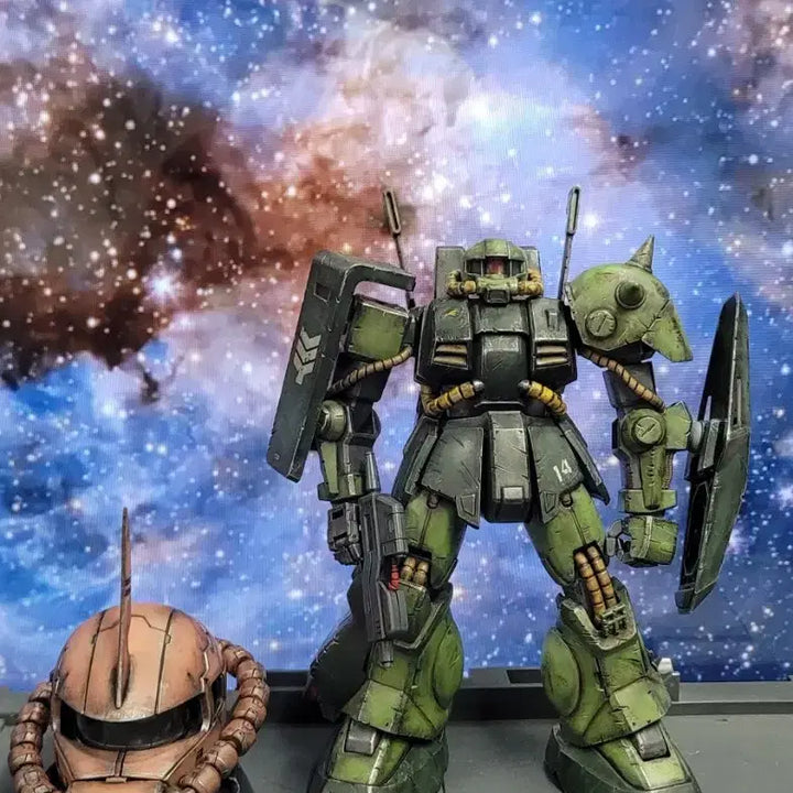 [BUNJANG] Bandai Zaku Head Weathering Assembly Bundle / [반다이 건담] 자쿠헤드 웨더링 조립품 일괄 판매
