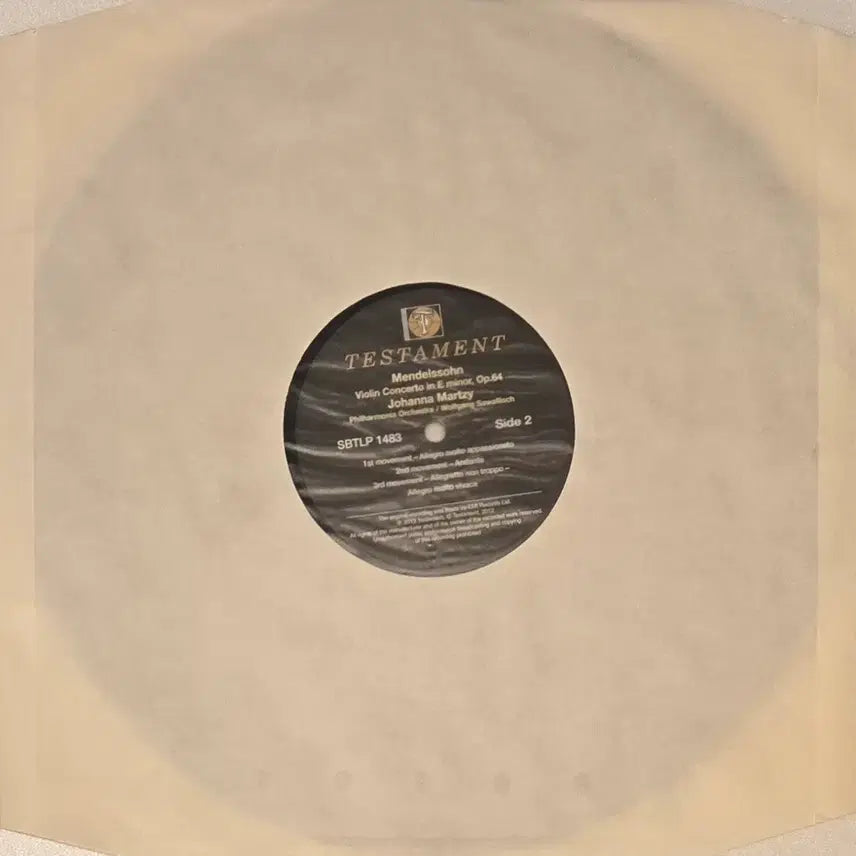 [BUNJANG] Johanna Martzy Mozart Mendelssohn Violin Concertos LP (Testament) / 요한나 마르치 - 멘델스존 / 모차르트 협주곡 LP (Testament)