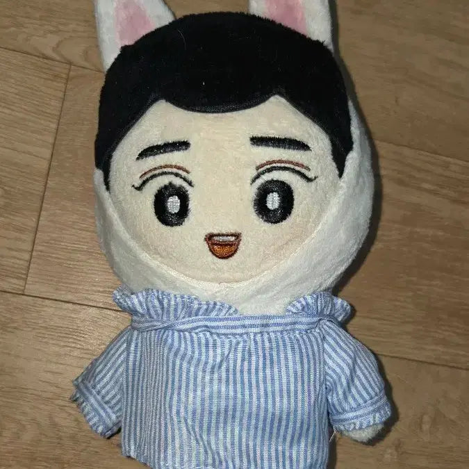 [BUNJANG] 20cm Doll Black Face + Ribbon Shirt Set / 얼짱 20cm 흑며니 + 리본셔츠 옷 세트 양도
