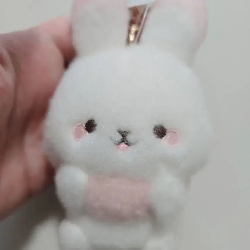 [BUNJANG] San-X Sugar Cocomu Rabbit Plush Keychain / 산엑스 슈가코코무 인형 키링