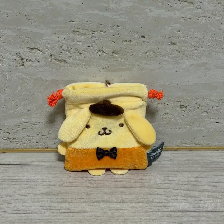 [BUNJANG] Sanrio Pompompurin Mini Drawstring Pouch Charm / 산리오 폼폼푸린 미니 조리개 파우치 키링