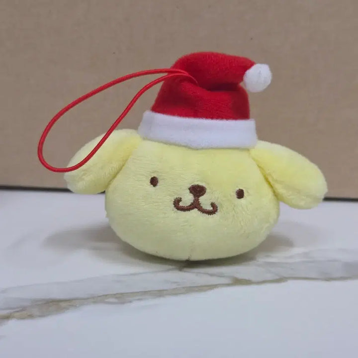 [BUNJANG] Santa Pom Pom Purin Christmas Doll Mascot Keychain / 산타 폼폼푸린 폼푸 크리스마스 인형 마스코트 키링