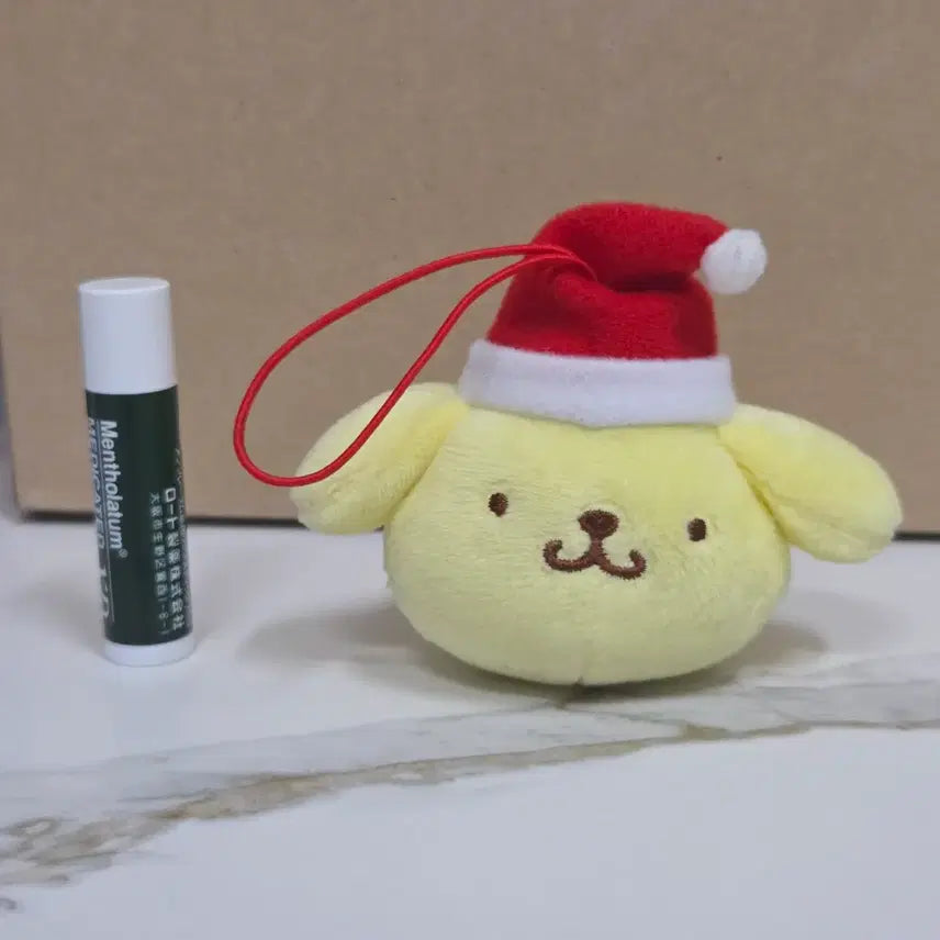 [BUNJANG] Santa Pom Pom Purin Christmas Doll Mascot Keychain / 산타 폼폼푸린 폼푸 크리스마스 인형 마스코트 키링