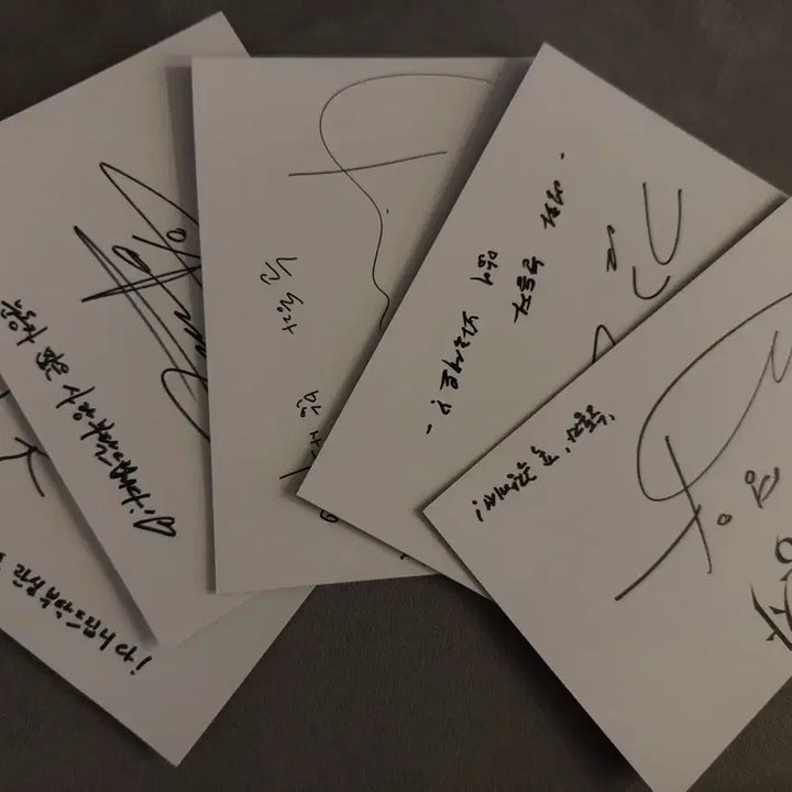 [BUNJANG] Shin Min-a Signed Postcard Set / 눈동자 무대인사 굿즈 사인엽서.싸인