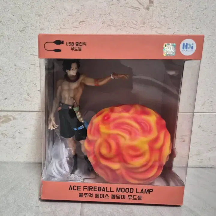 [BUNJANG] One Piece Portgas D. Ace Flame Mood Lamp (Authentic) / (새상품)원피스 에이스 무드등(대원정품)