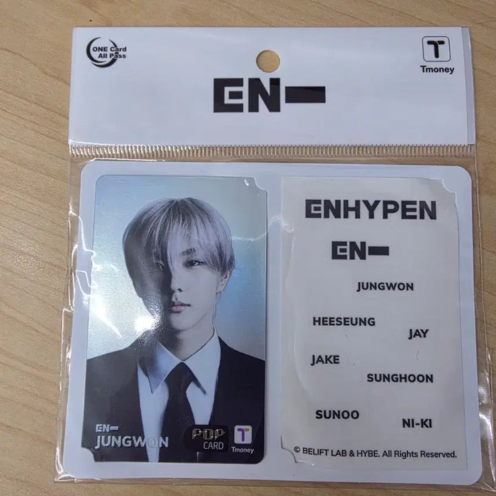 [BUNJANG] Enhypen T-money Transportation Card / 엔하이픈 티머니 교통카드